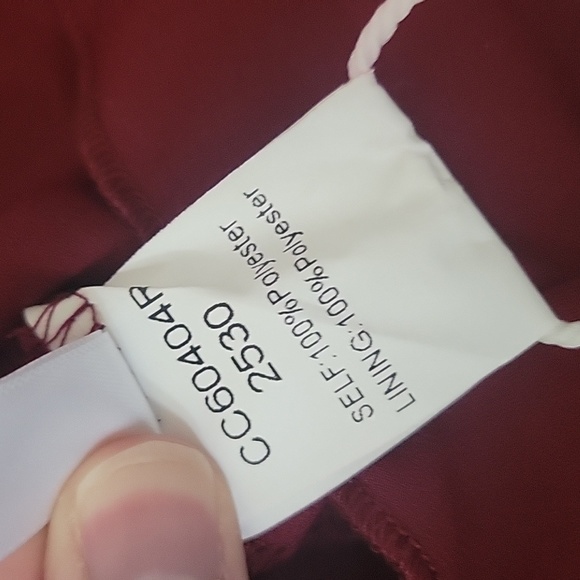 Cupshe Dark Red Maxi Dress, Women's Size Small, New With Tags! - Picture 7 of 9